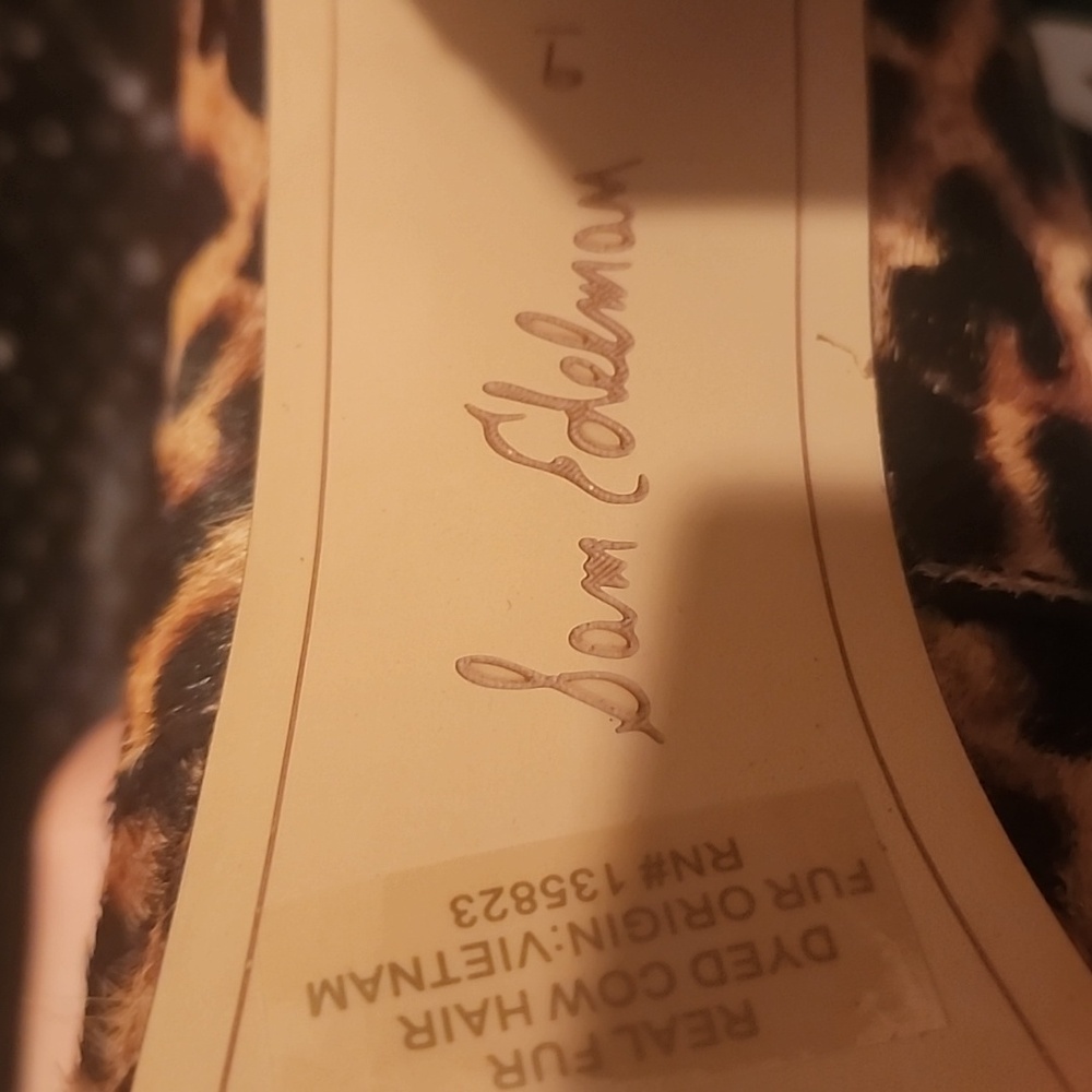 NIB Sam Edelman "Aretha" Leopard Brahma Platform Horsebit Loafers 9M - Picture 9 of 15